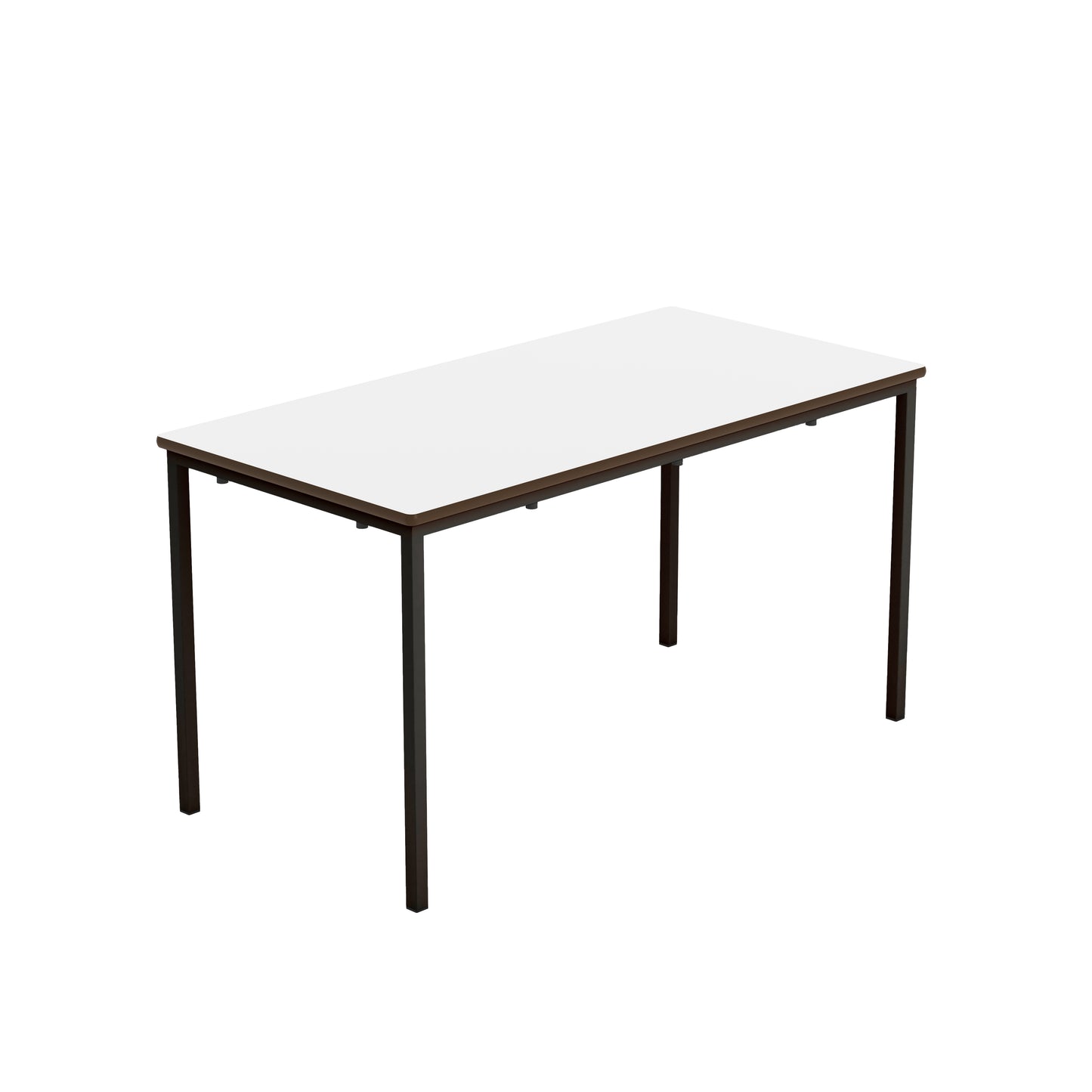 Titan Fully Welded Classroom Table|1200x600x640|White-Black