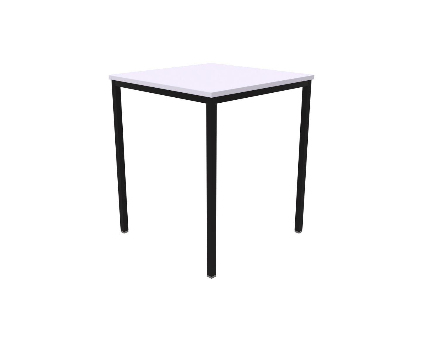 Titan Fully Welded Classroom Table|600x600x710|White-Black