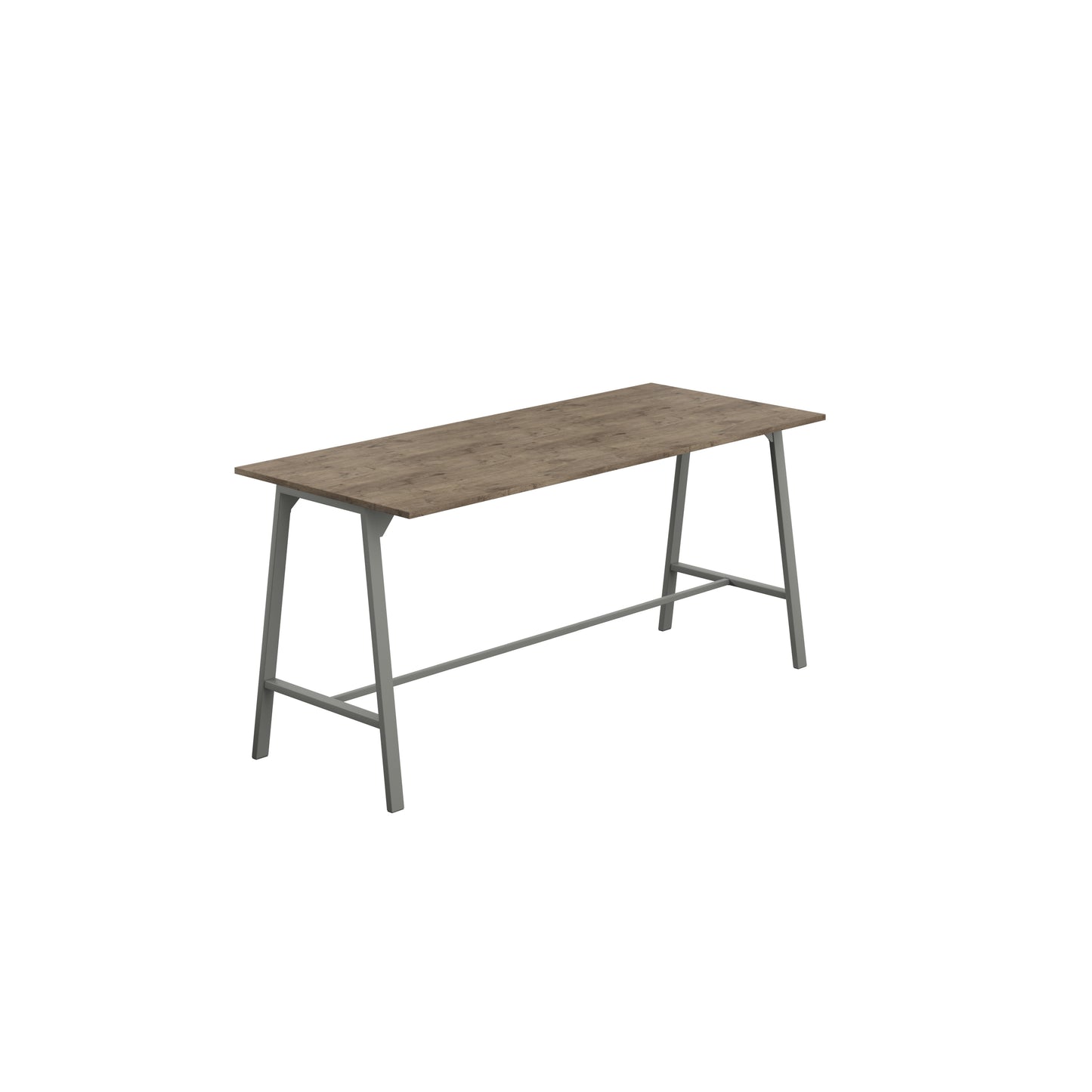 Titan High Maker Rectangular Table|1200x1000|Grey Nebraska Oak-Anthracite