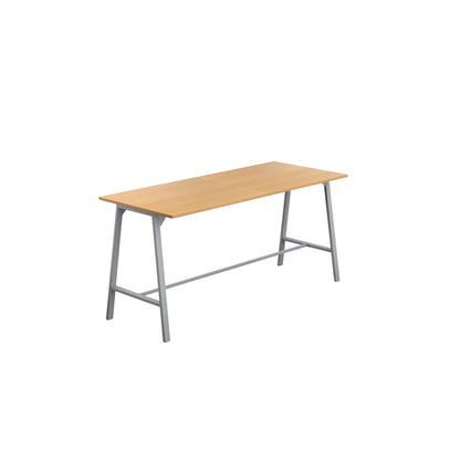 Titan High Maker Rectangular Table|1200x1000|Silver-Ellmau Beech