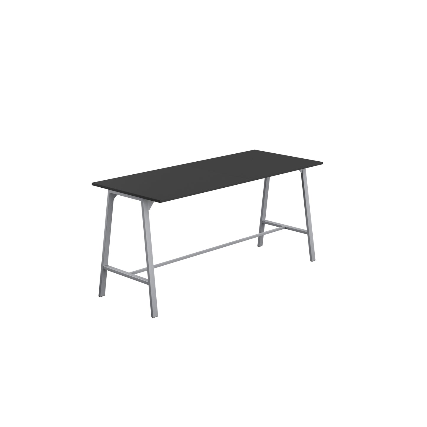 Titan High Maker Rectangular Table|1200x1000|Silver-Black