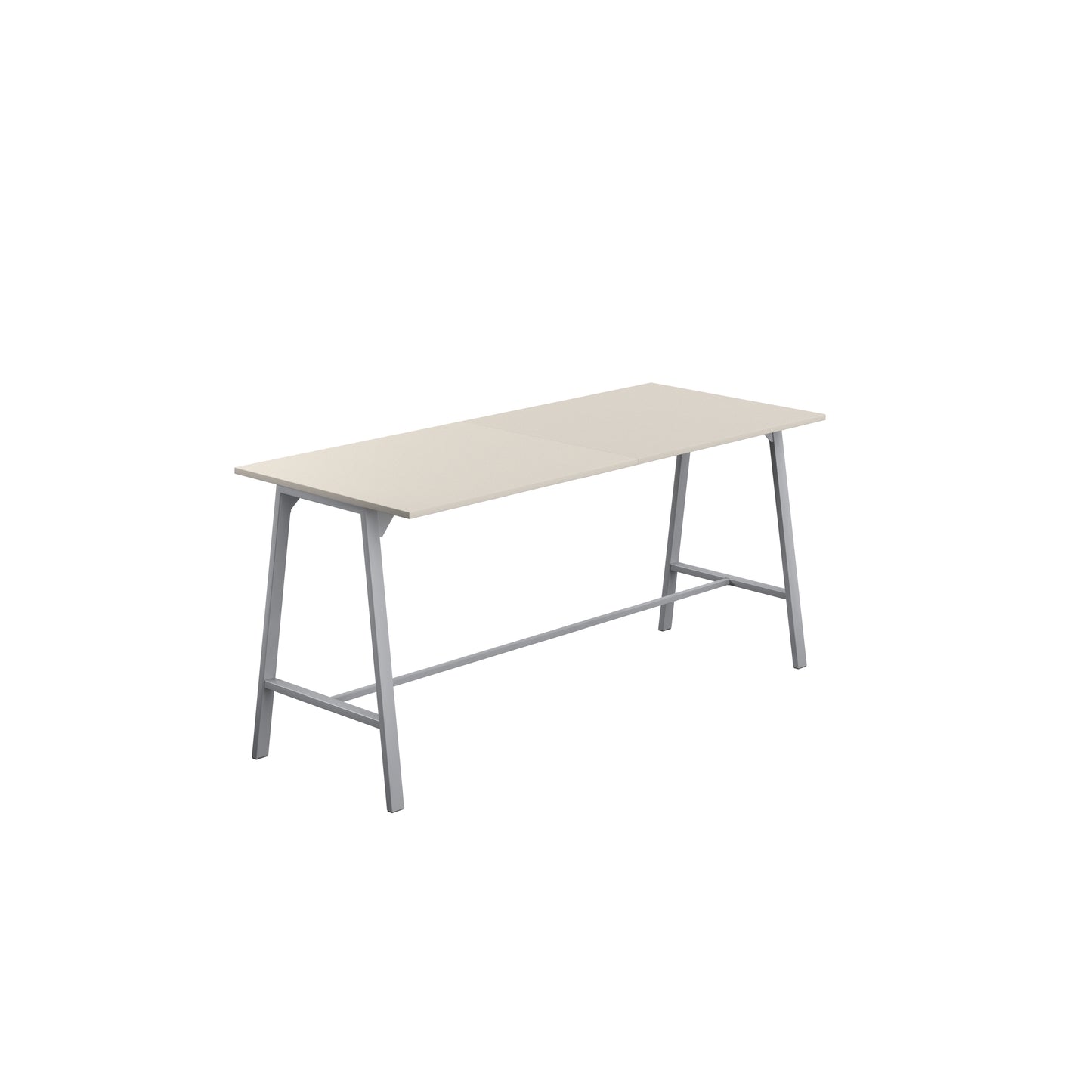 Titan High Maker Rectangular Table|1200x1000|Silver-Grey