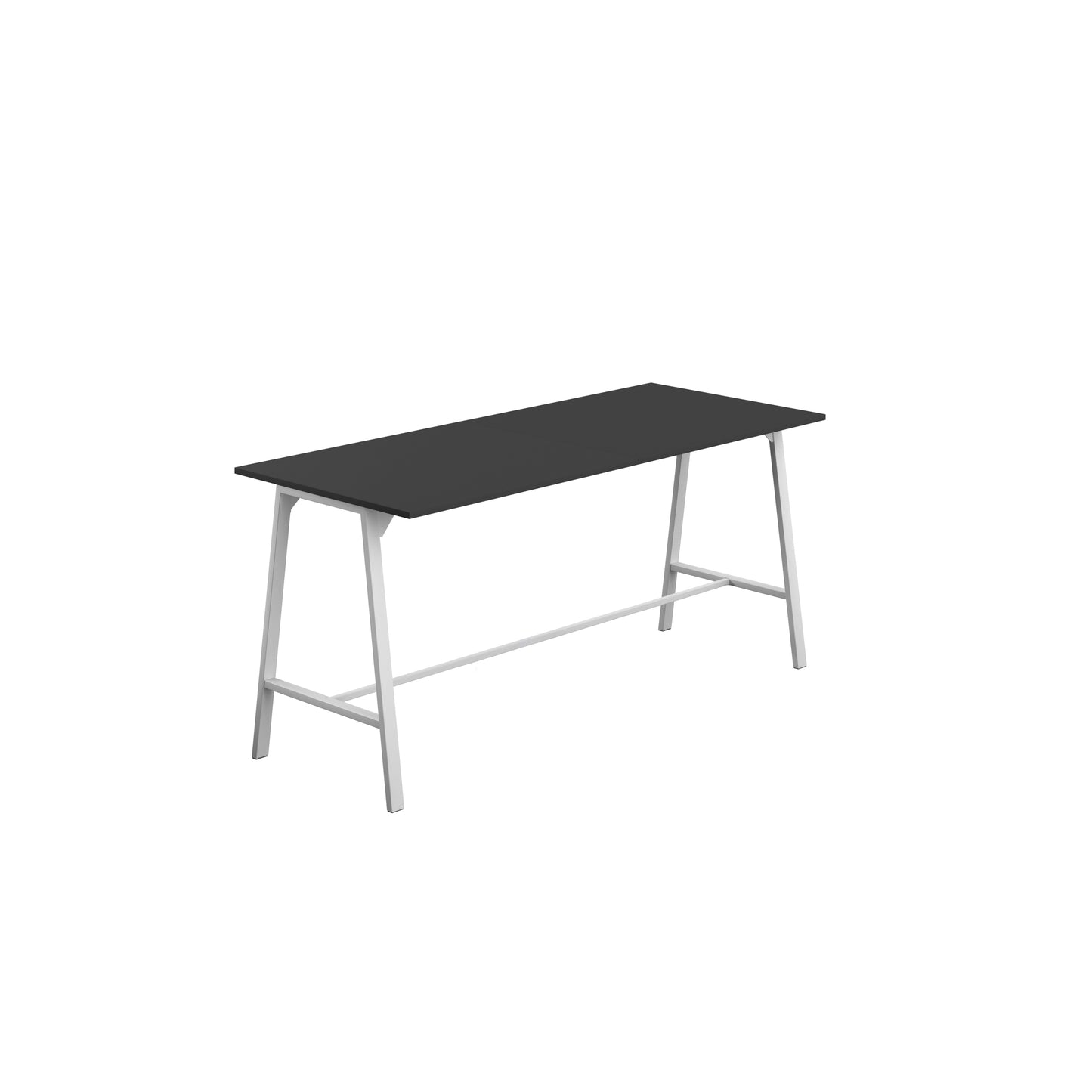 Titan High Maker Rectangular Table|1200x1000|Black-White