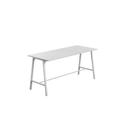 Titan High Maker Rectangular Table|1200x1000|White-White