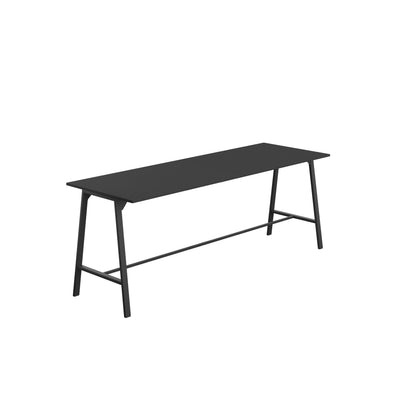 Titan High Maker Rectangular Table|1500x1000|Black-Black