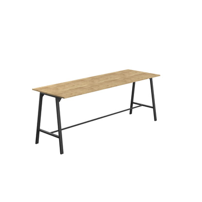 Titan High Maker Rectangular Table|1500x1000|Natural Nebraska Oak-Black