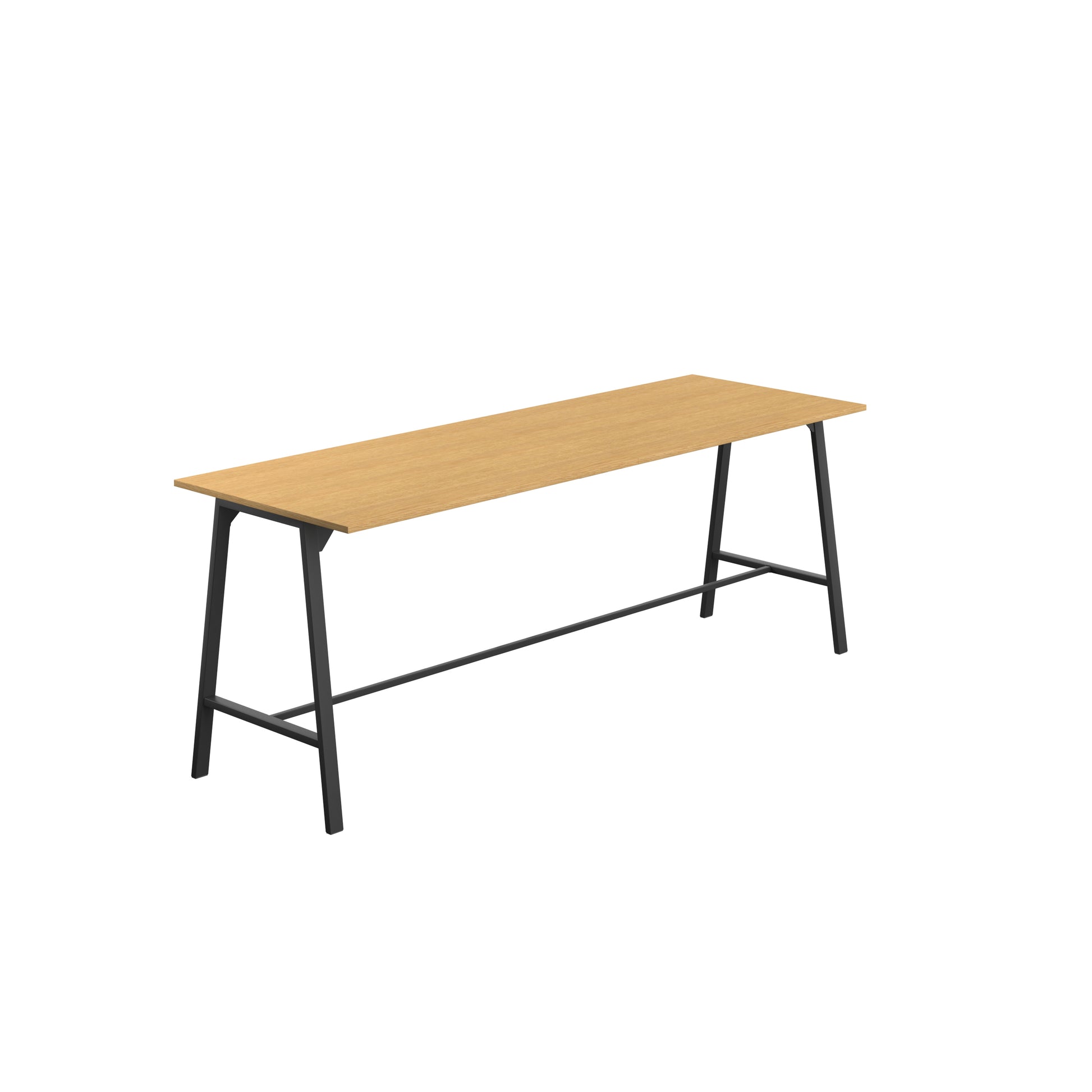 Titan High Maker Rectangular Table|1500x1000|Sorano Oak-Black