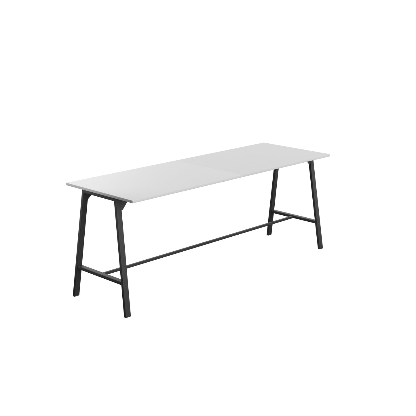 Titan High Maker Rectangular Table|1500x1000|White-Black