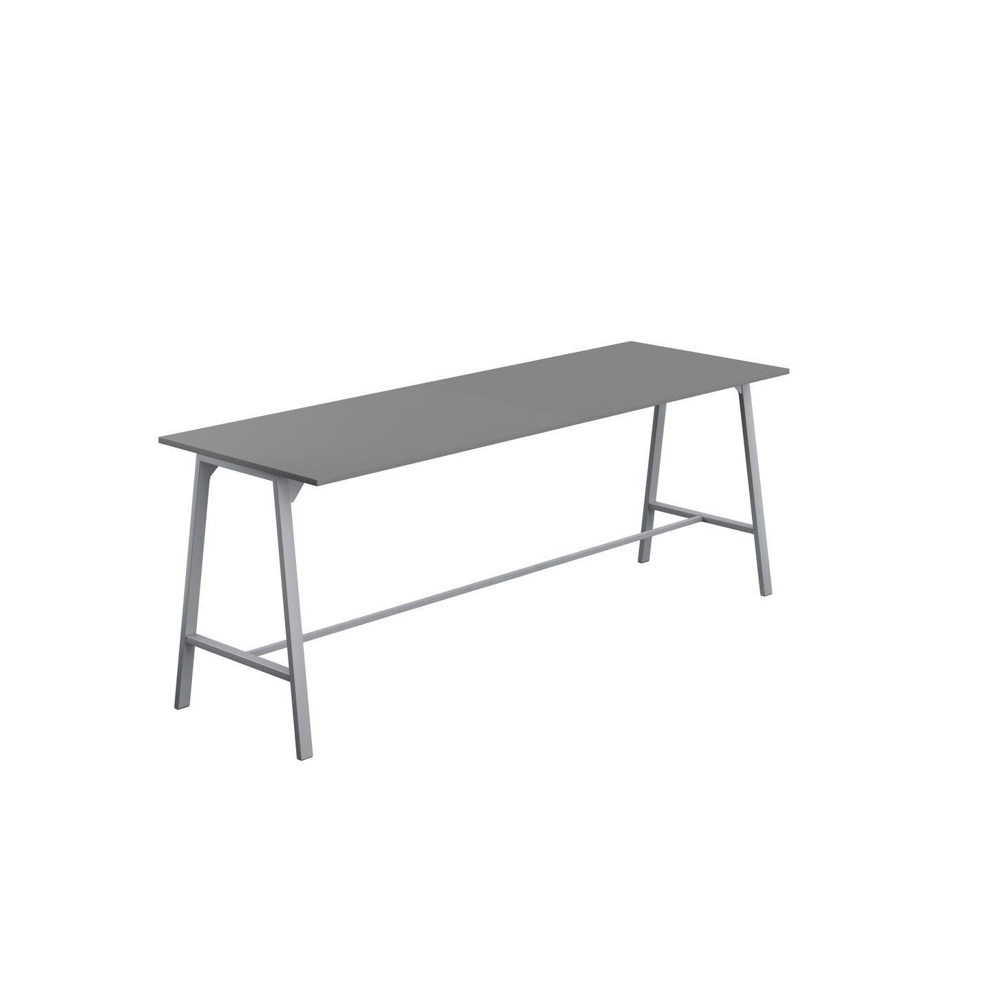 Titan High Maker Rectangular Table|1500x1000|Anthracite-Silver