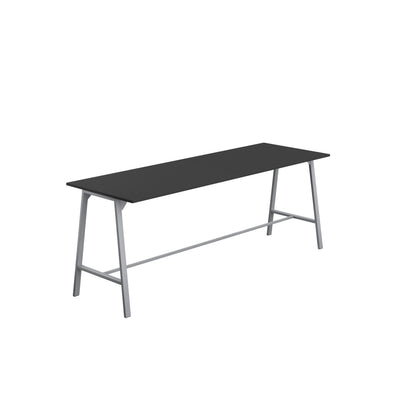 Titan High Maker Rectangular Table|1500x1000|Black-Silver