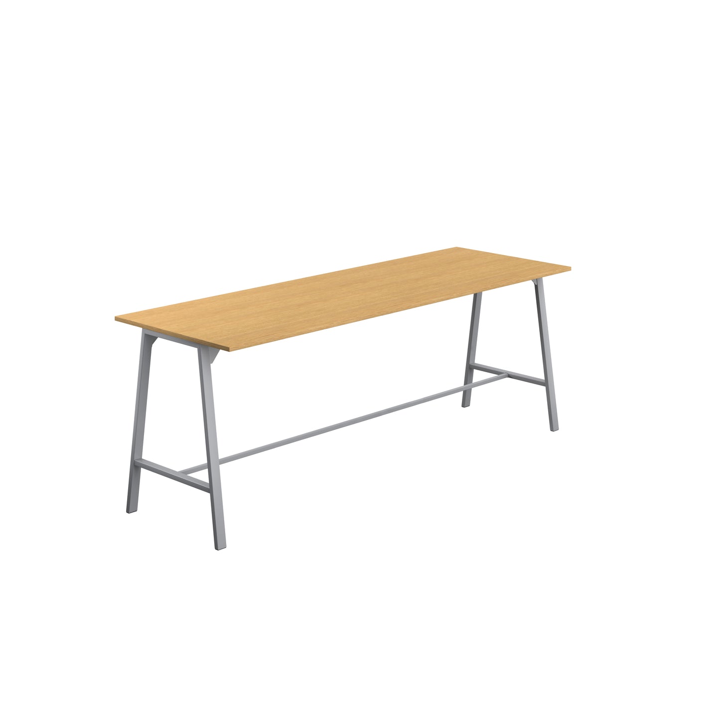 Titan High Maker Rectangular Table|1500x1000|Sorano Oak-Silver
