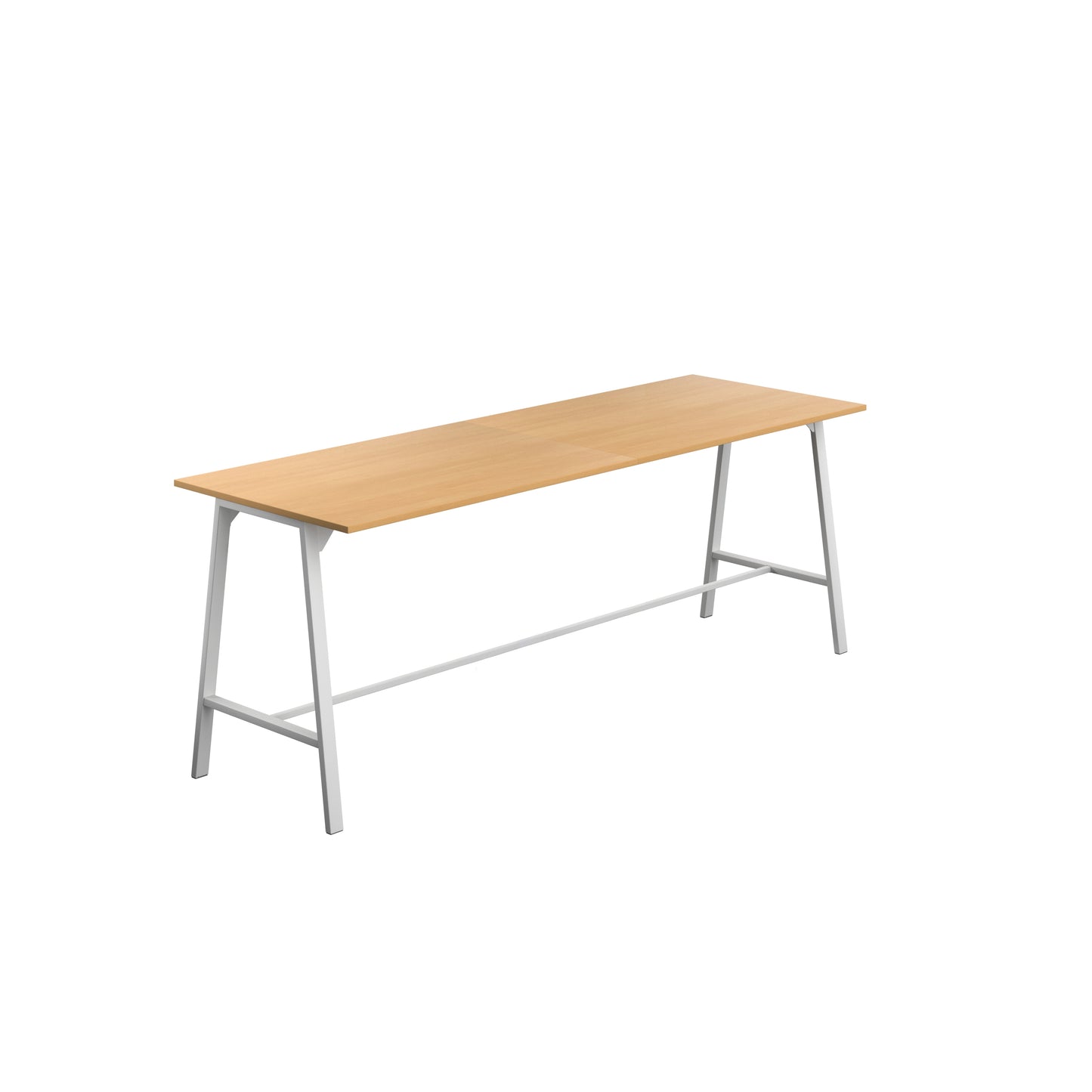Titan High Maker Rectangular Table|1500x1000|Ellmau Beech-White