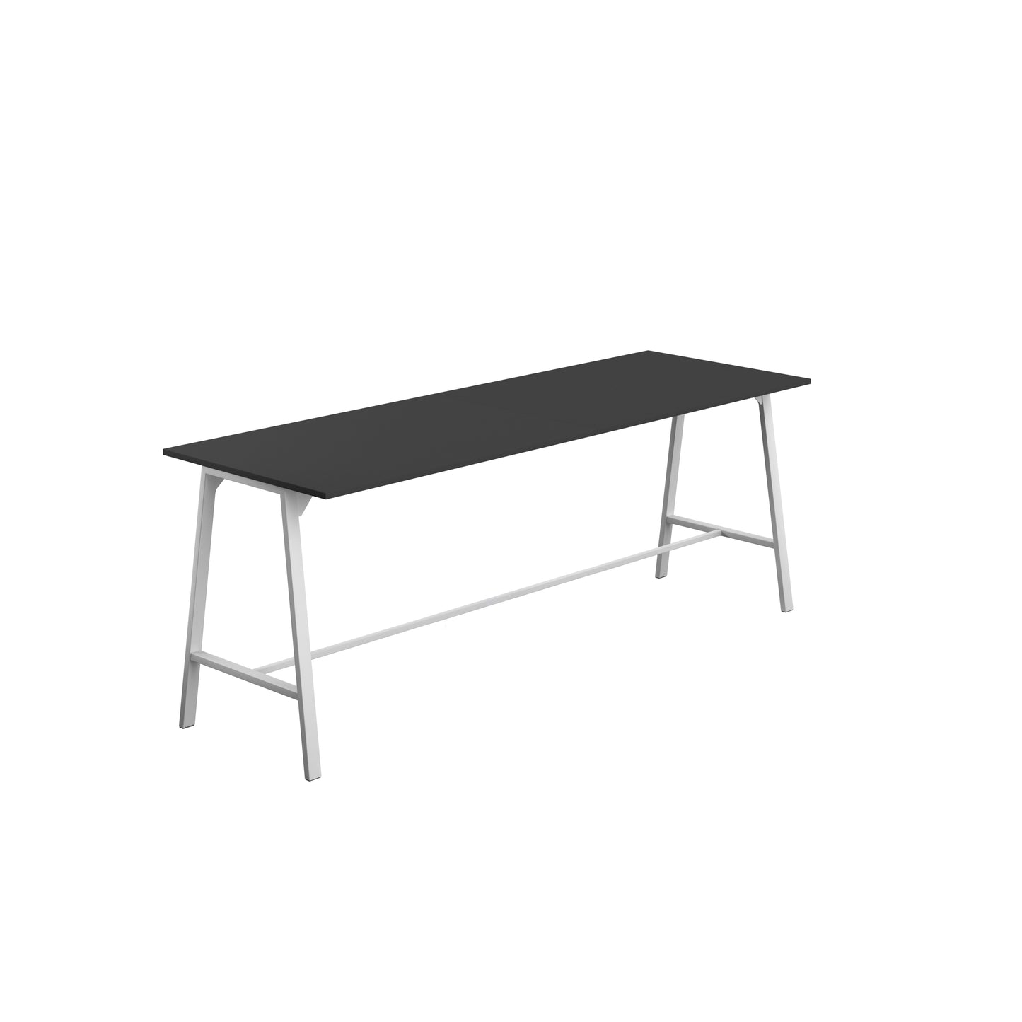 Titan High Maker Rectangular Table|1500x1000|Black-White