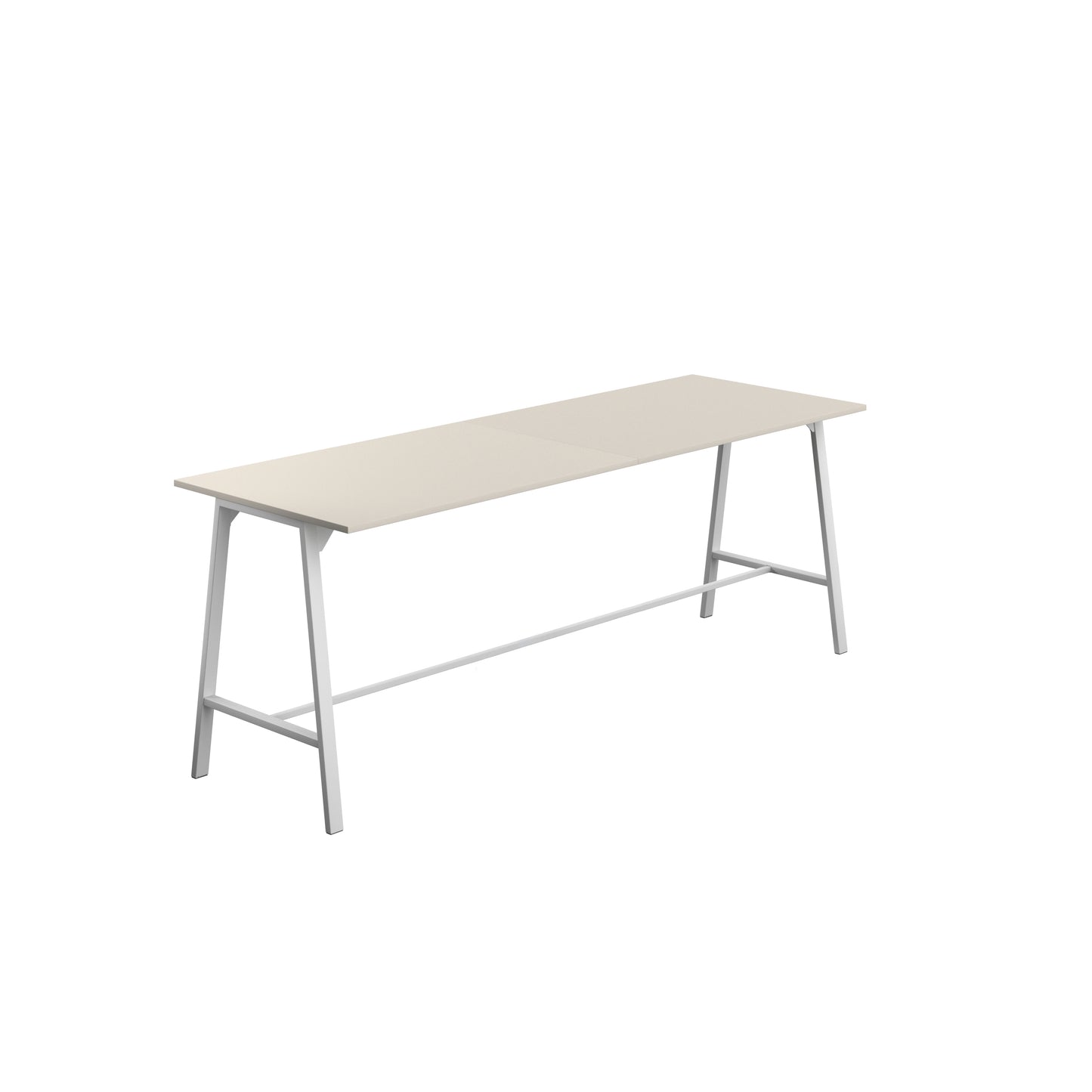 Titan High Maker Rectangular Table|1500x1000|Grey-White