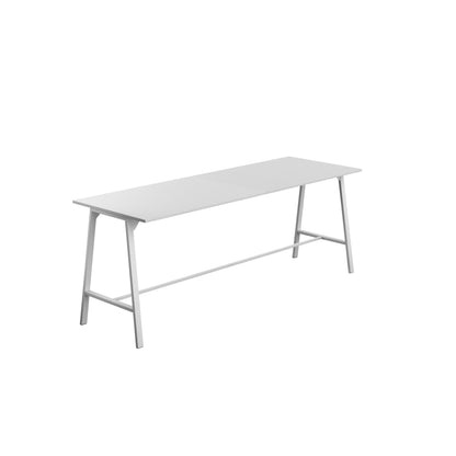 Titan High Maker Rectangular Table|1500x1000|White-White
