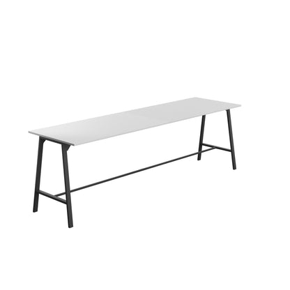 Titan High Maker Rectangular Table|1800x1000|White-Black