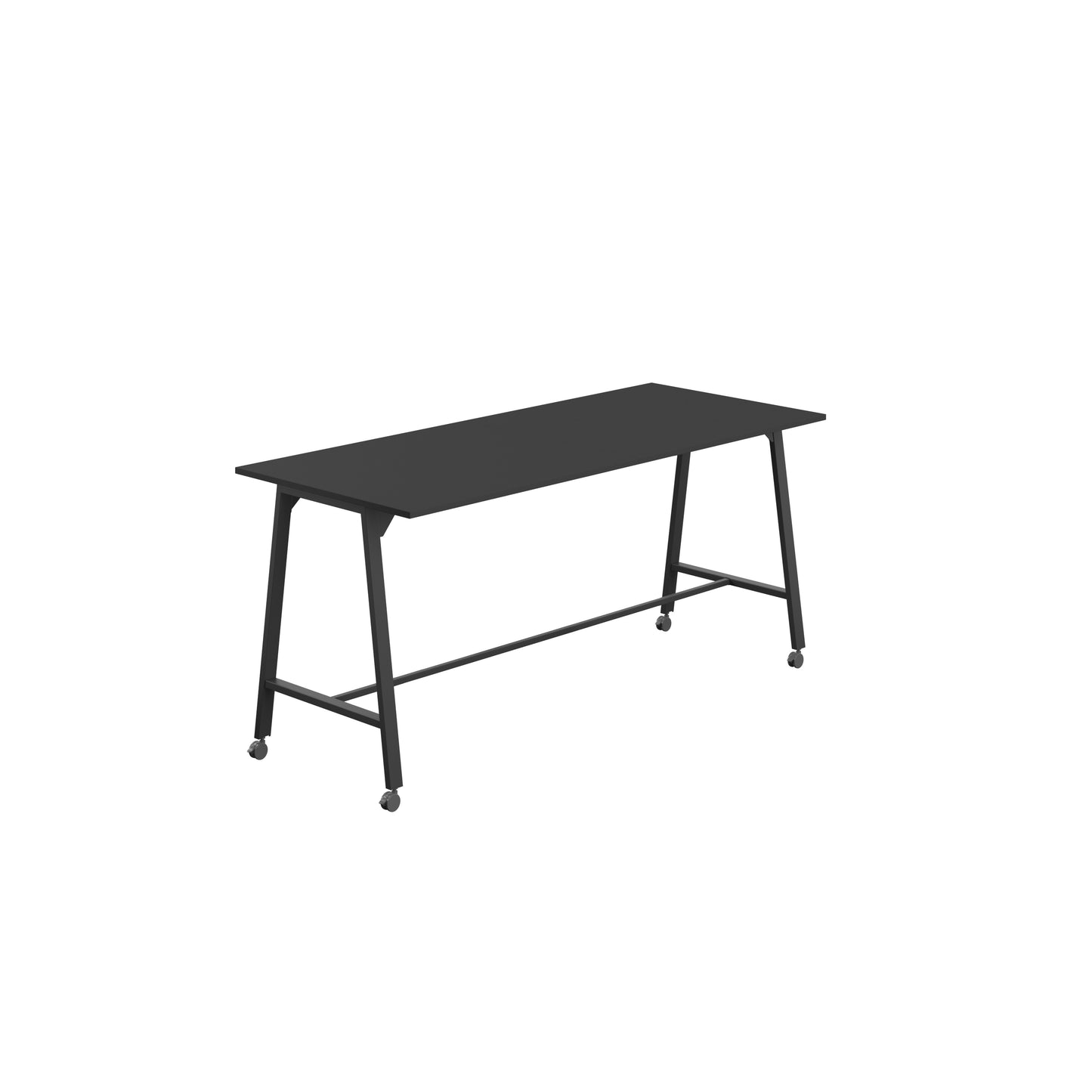Titan High Maker Rectangular Table|1200x1000|Black-Black