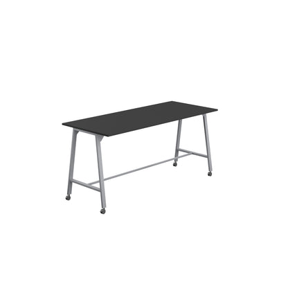 Titan High Maker Rectangular Table|1200x1000|Black-Silver
