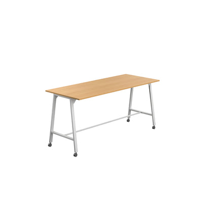 Titan High Maker Rectangular Table|1200x1000|Ellmau Beech-White