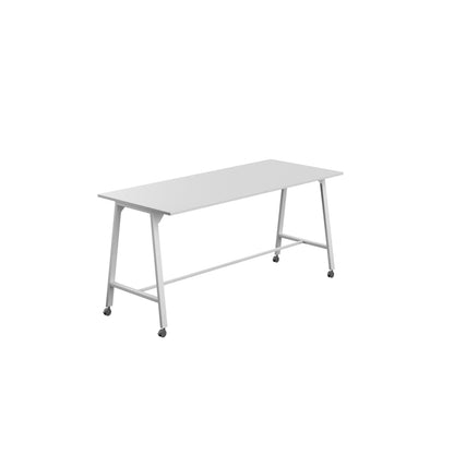 Titan High Maker Rectangular Table|1200x1000|White-White
