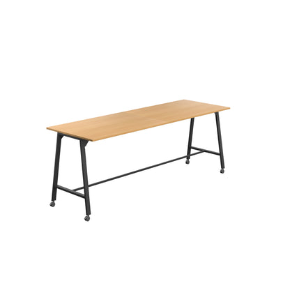 Titan High Maker Rectangular Table|1500x1000|Ellmau Beech-Black