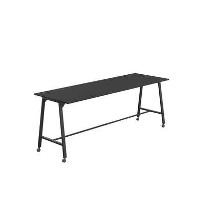 Titan High Maker Rectangular Table|1500x1000|Black-Black