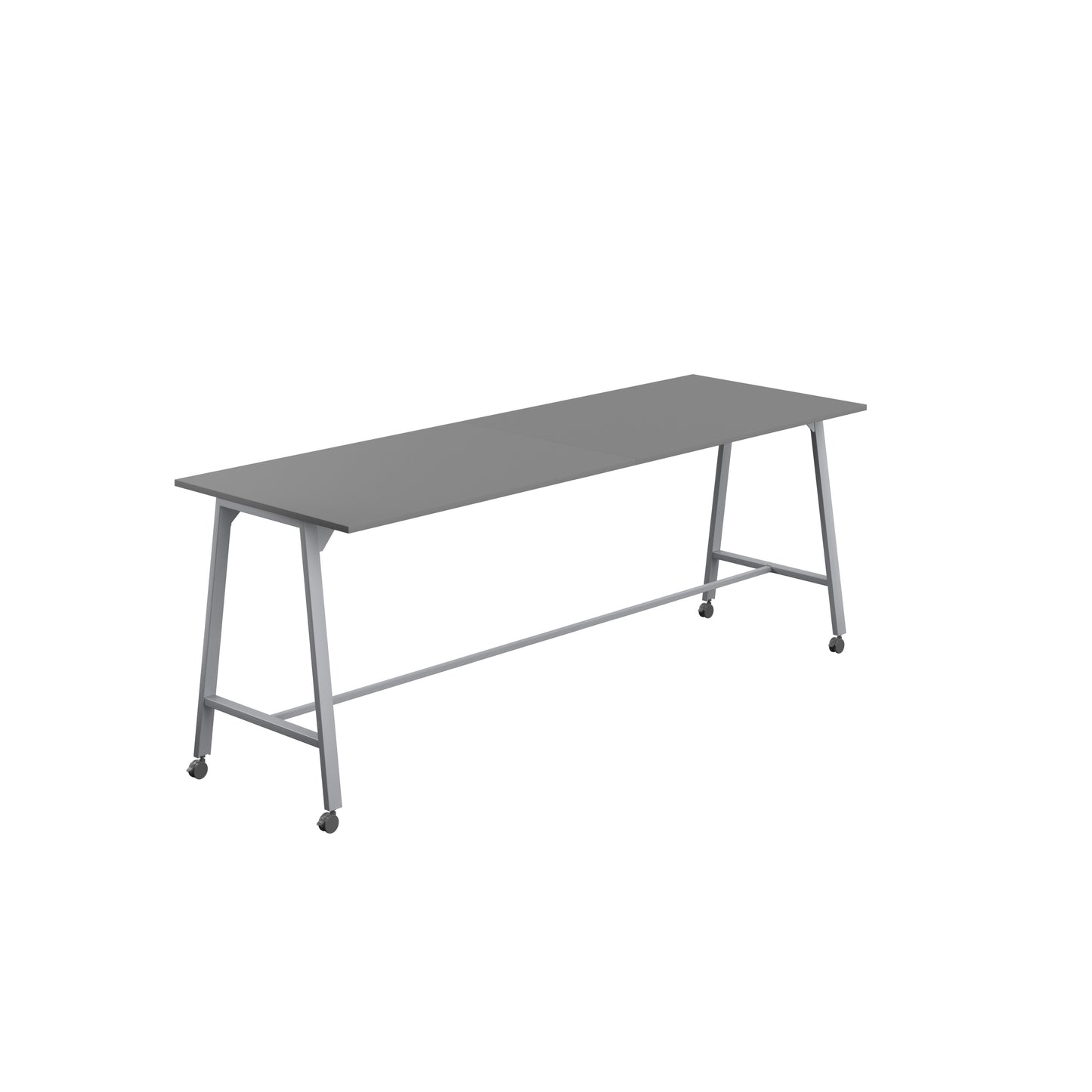 Titan High Maker Rectangular Table|1500x1000|Anthracite-Silver