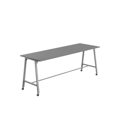 Titan High Maker Rectangular Table|1500x1000|Anthracite-Silver