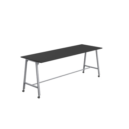 Titan High Maker Rectangular Table|1500x1000|Black-Silver