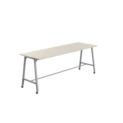 Titan High Maker Rectangular Table|1500x1000|Grey-Silver