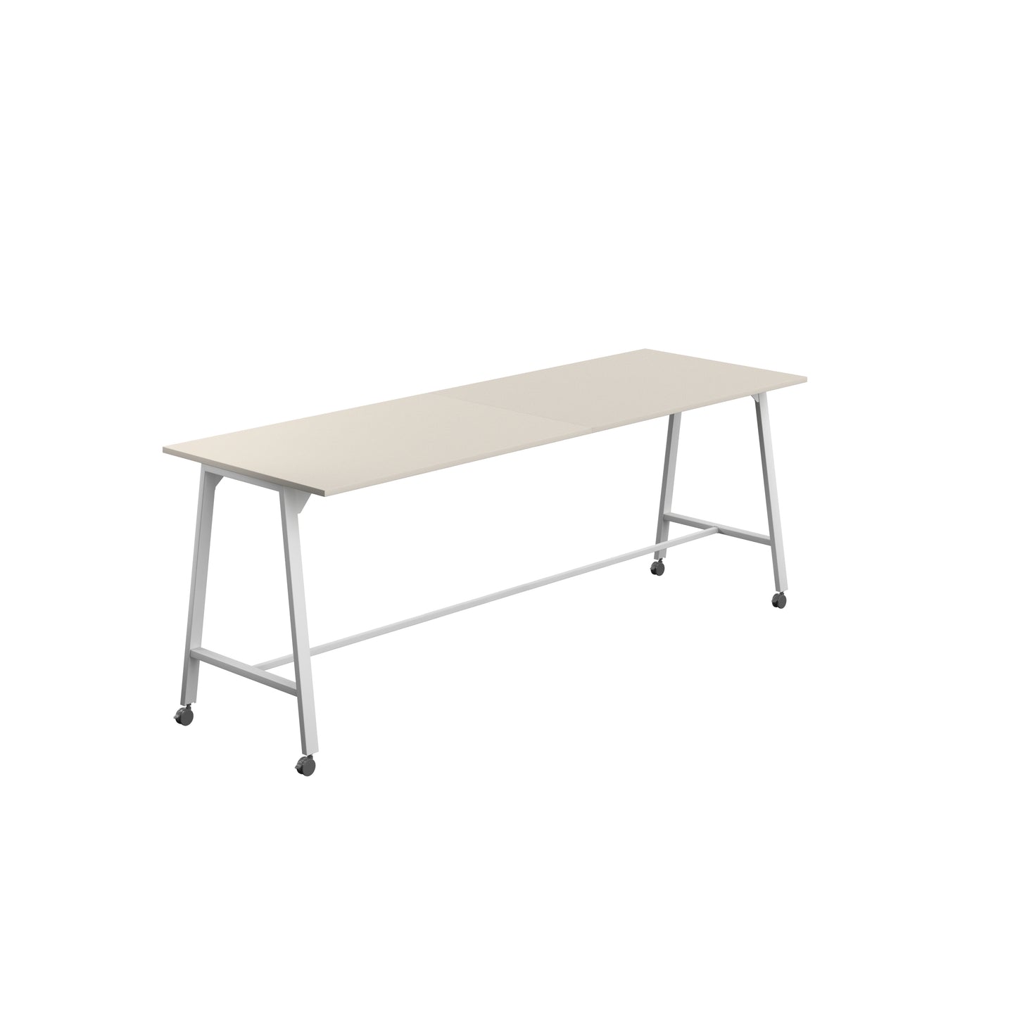 Titan High Maker Rectangular Table|1500x1000|Grey-White