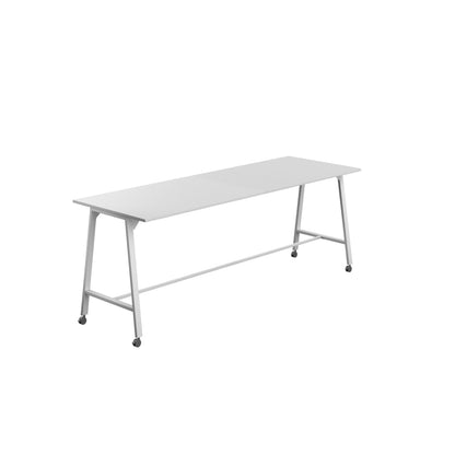 Titan High Maker Rectangular Table|1500x1000|White-White