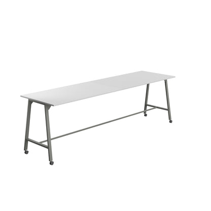 Titan High Maker Rectangular Table|1800x1000|White-Anthracite