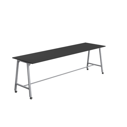 Titan High Maker Rectangular Table|1800x1000|Black-Silver