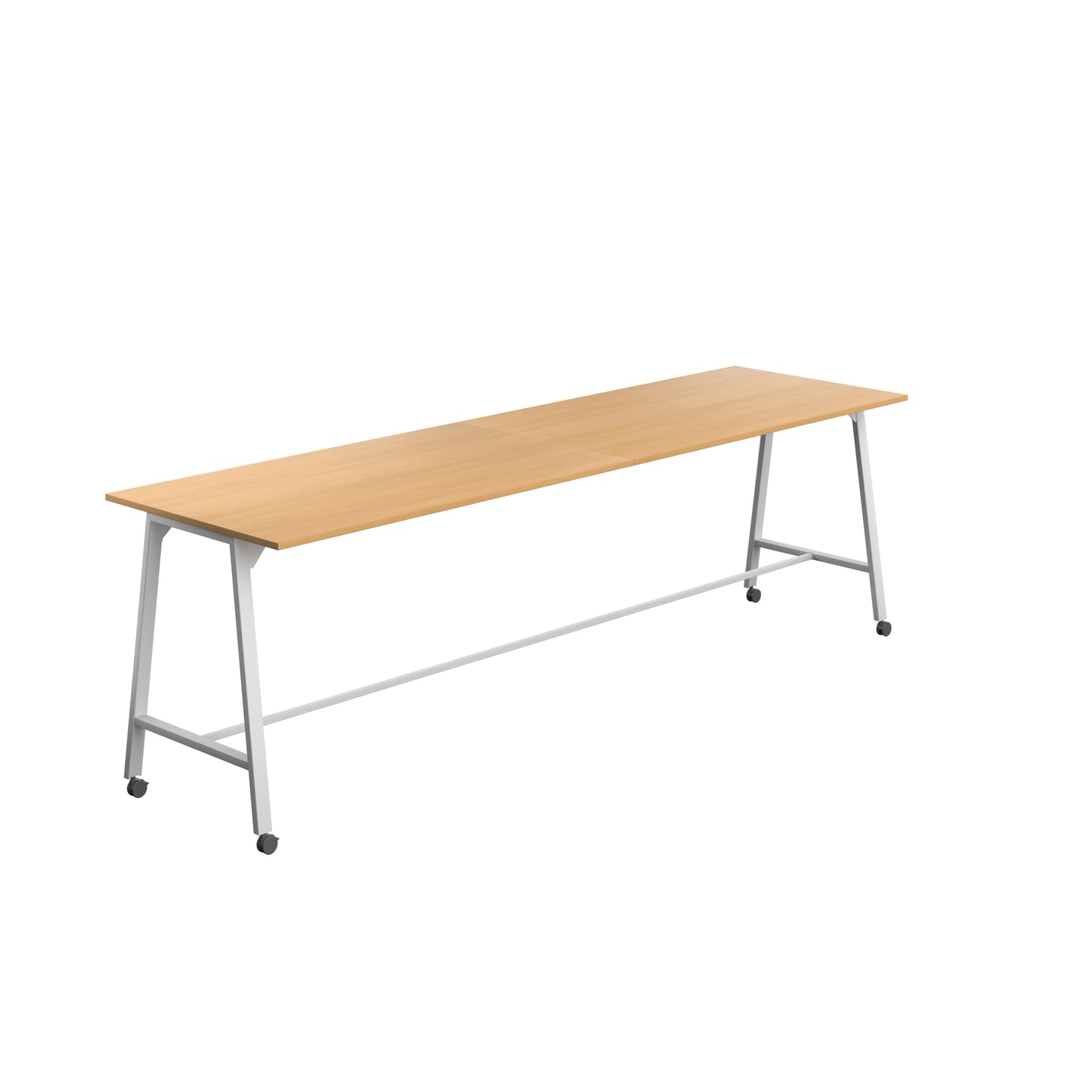 Titan High Maker Rectangular Table|1800x1000|Ellmau Beech-White