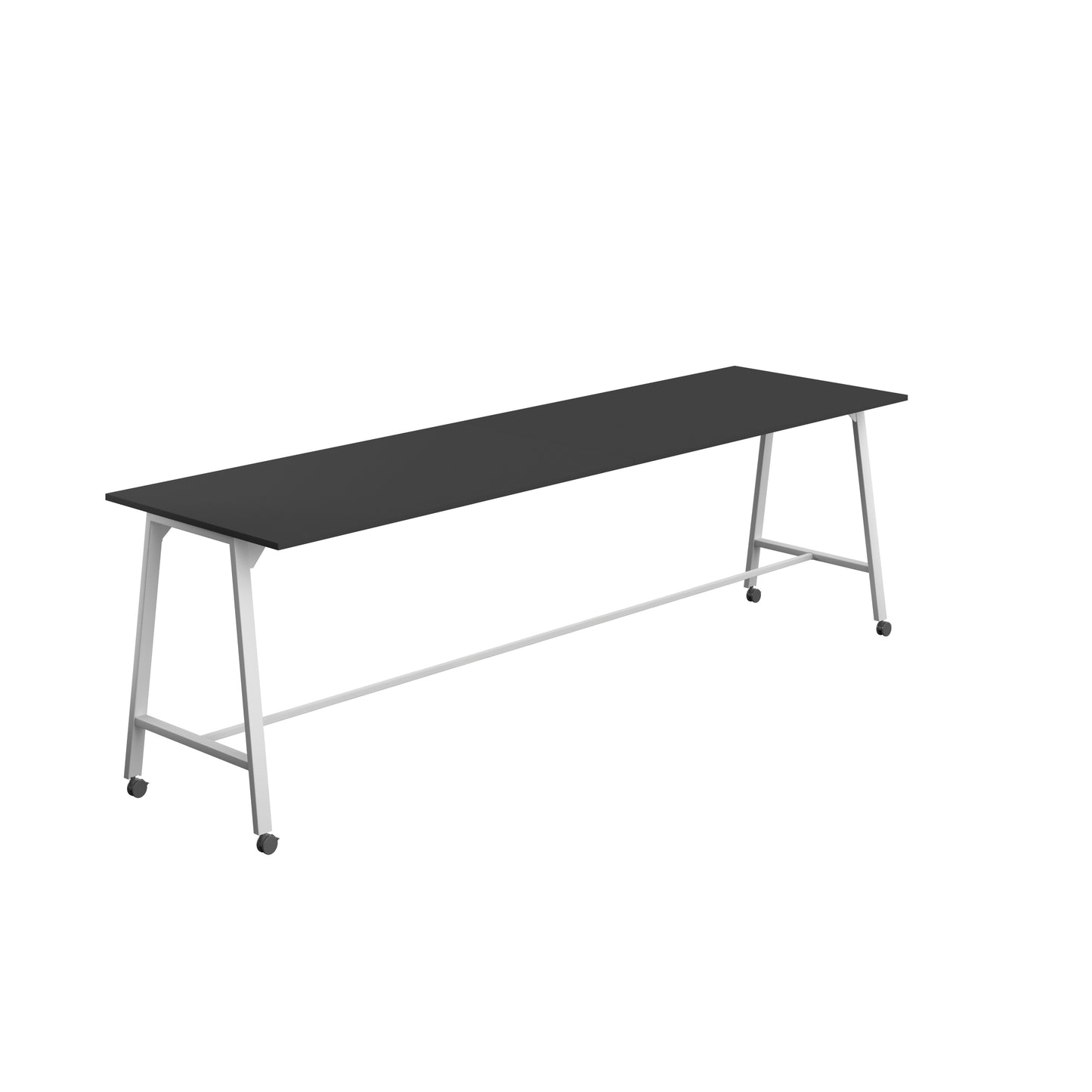 Titan High Maker Rectangular Table|1800x1000|Black-White