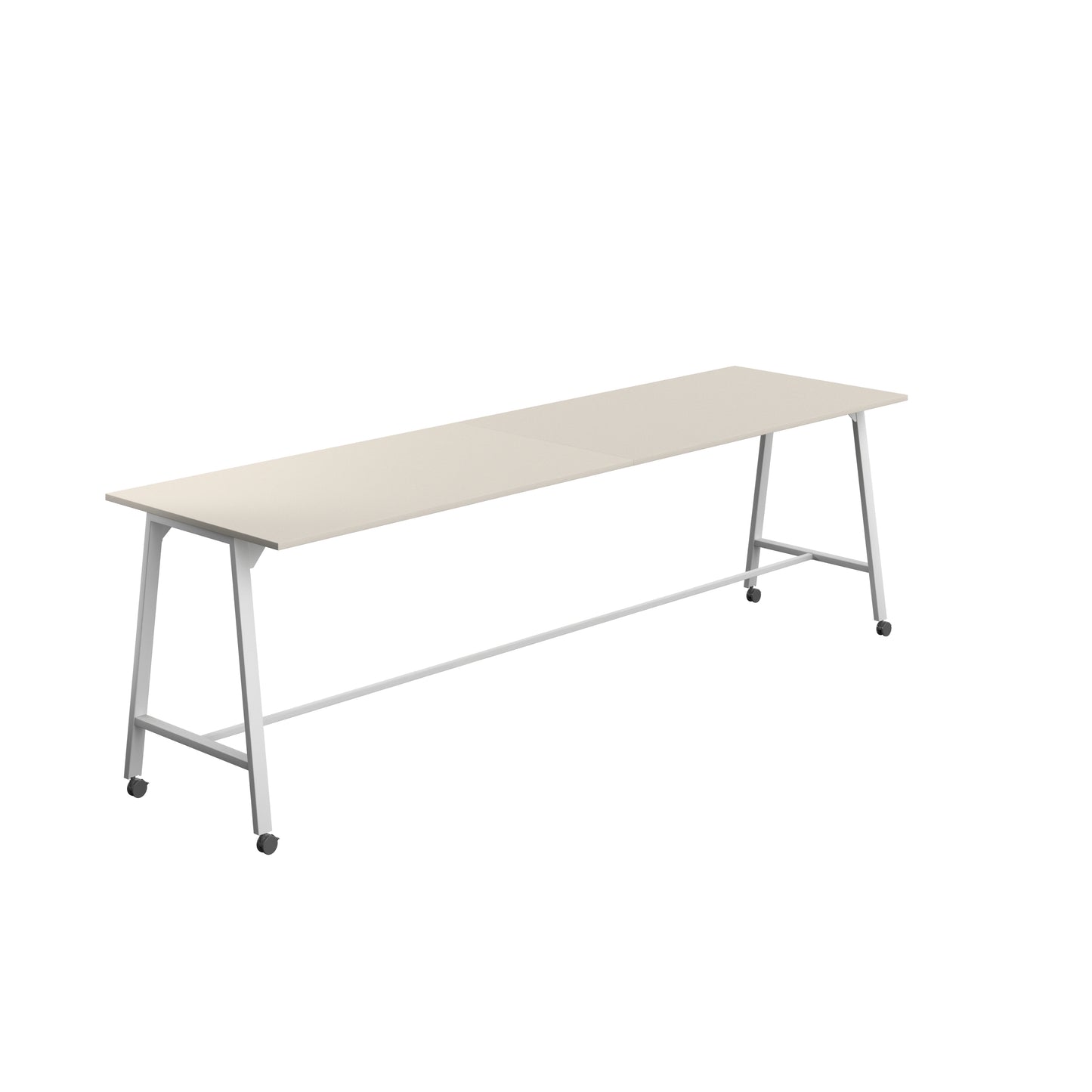 Titan High Maker Rectangular Table|1800x1000|Grey-White