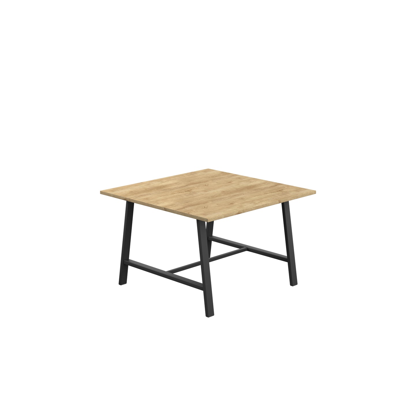 Titan Low Maker|Rectangular Table|1200x1000|Natural Nebraska Oak|Black