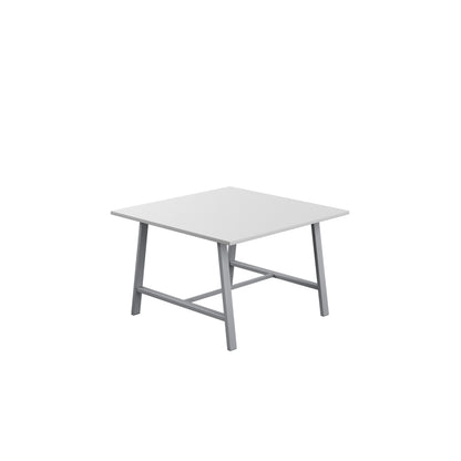 Titan Low Maker|Rectangular Table|1200x1000|White|Silver