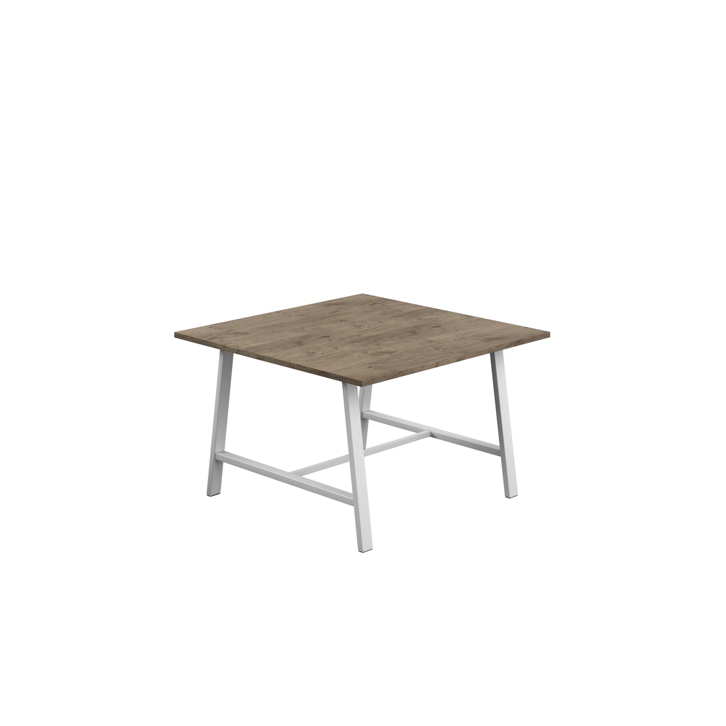 Titan Low Maker|Rectangular Table|1200x1000|Grey Nebraska Oak|White