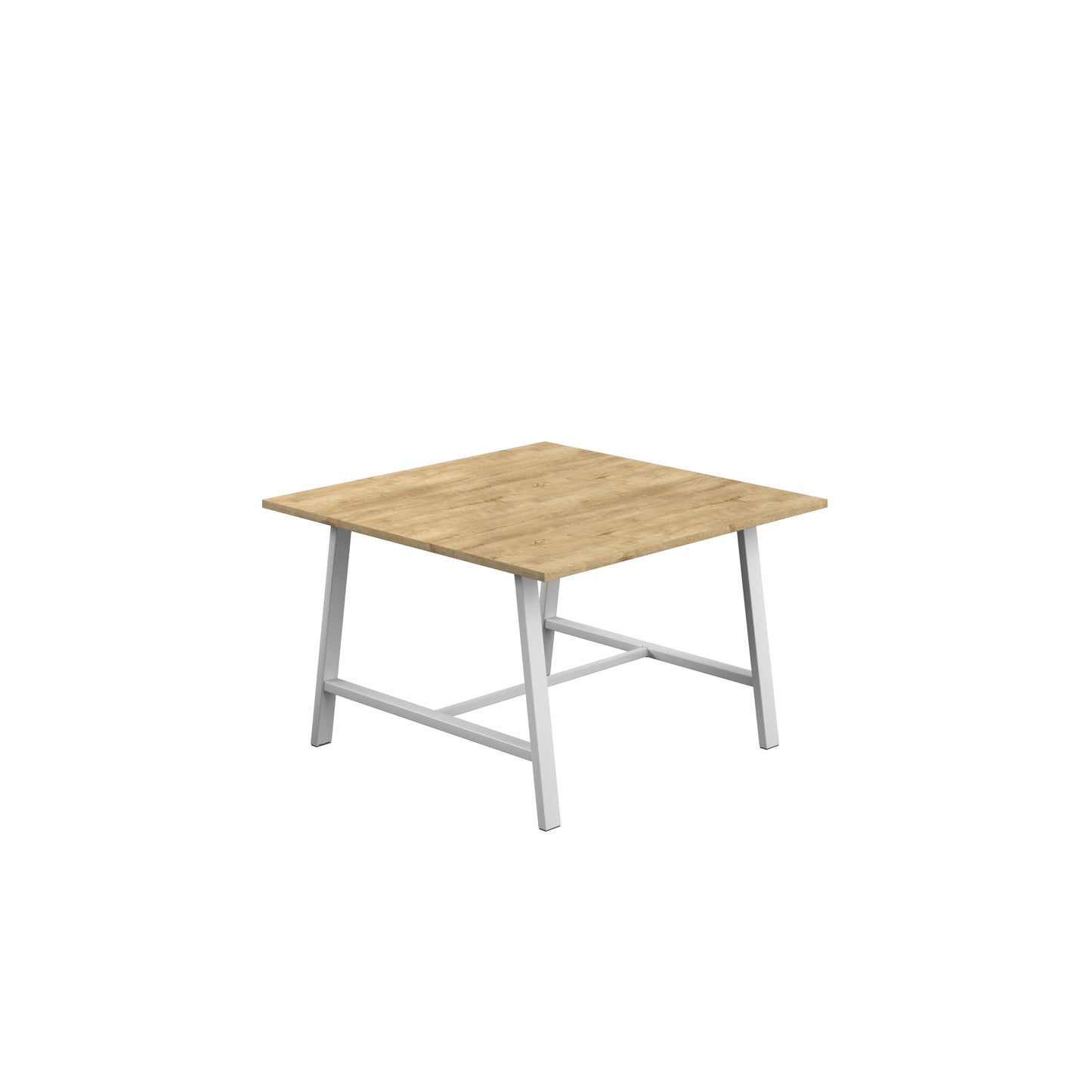 Titan Low Maker|Rectangular Table|1200x1000|Natural Nebraska Oak|White