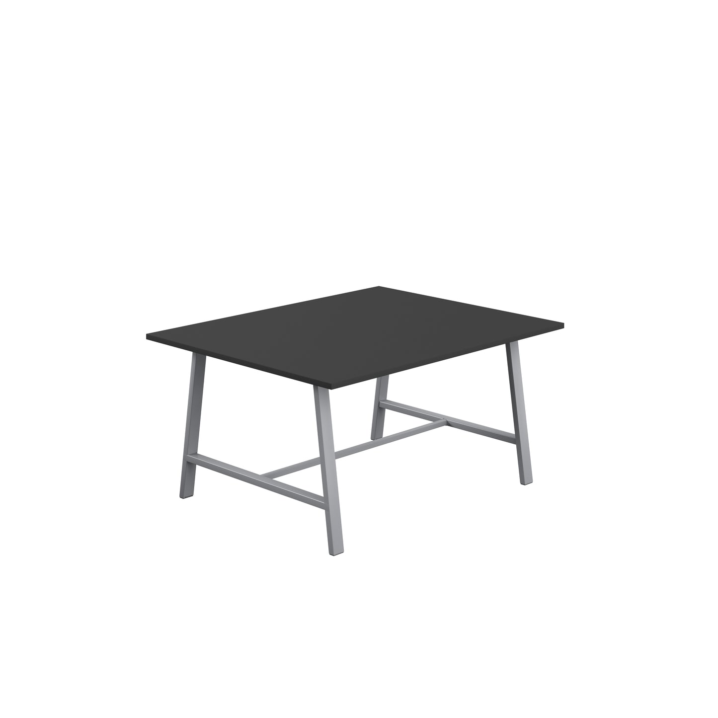 Titan Low Maker|Rectangular Table|1500x1000|Black|Silver