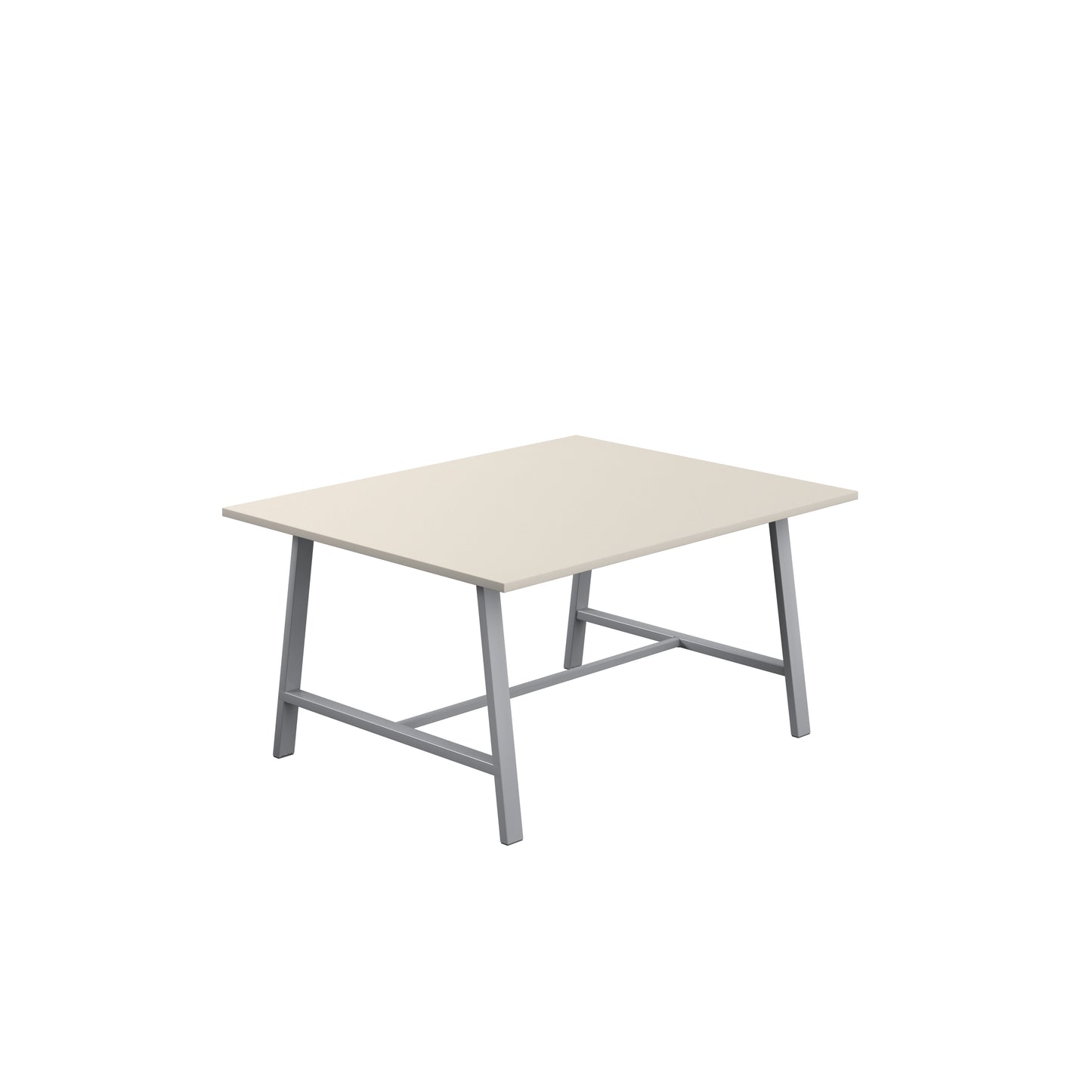 Titan Low Maker|Rectangular Table|1500x1000|Grey|Silver
