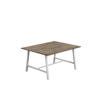 Titan Low Maker|Rectangular Table|1500x1000|Grey Nebraska Oak|White