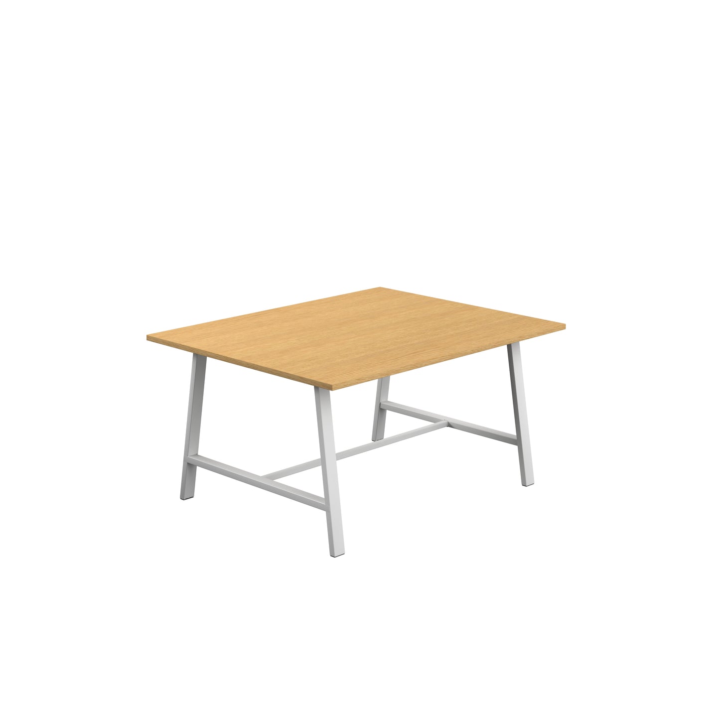 Titan Low Maker|Rectangular Table|1500x1000|Sorano Oak|White