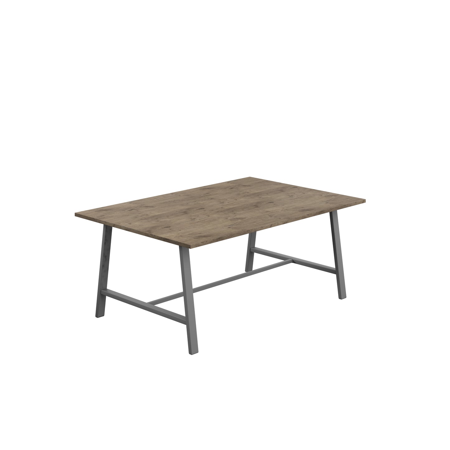 Titan Low Maker|Rectangular Table|1800x1000|Grey Nebraska Oak|Anthracite