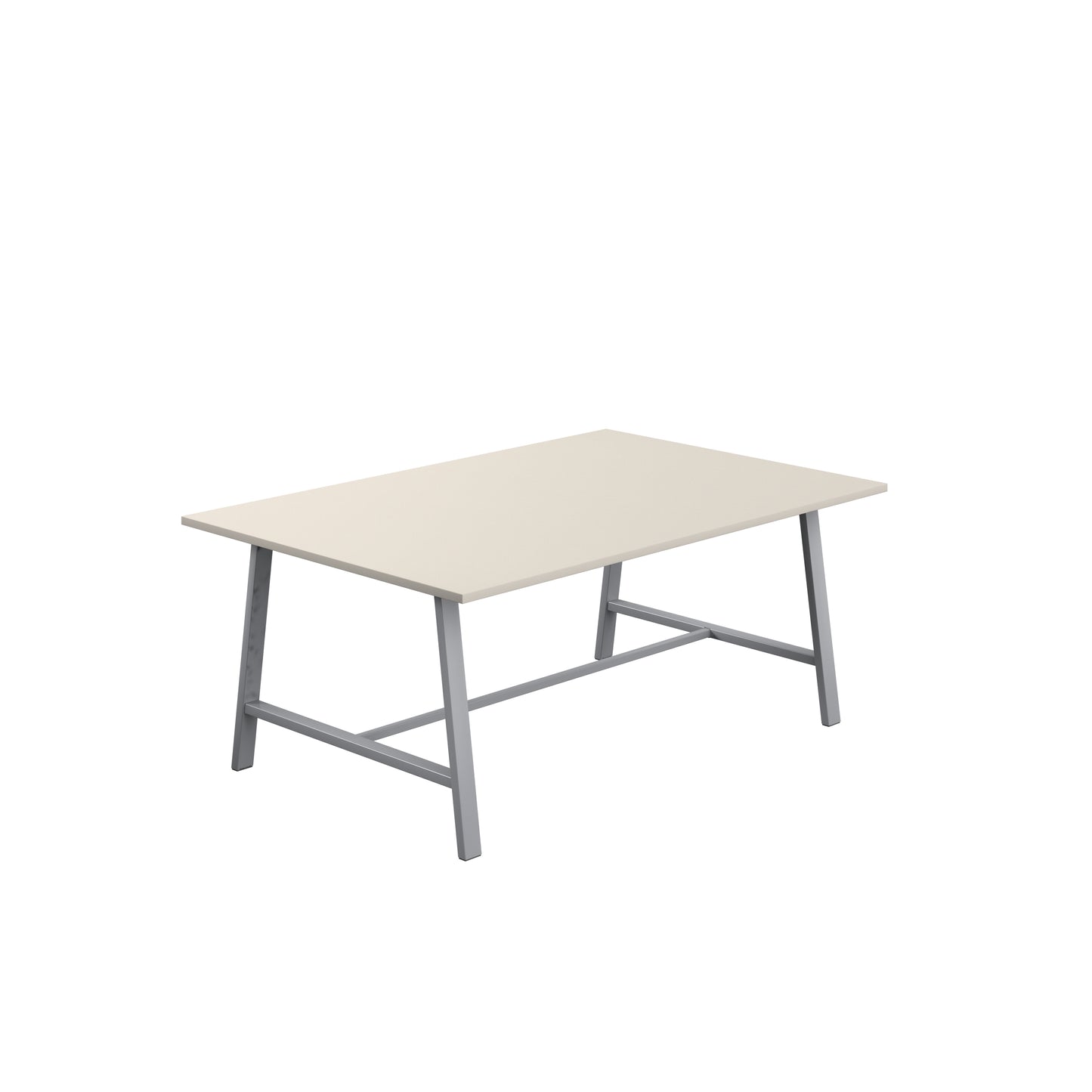 Titan Low Maker|Rectangular Table|1800x1000|Grey|Silver