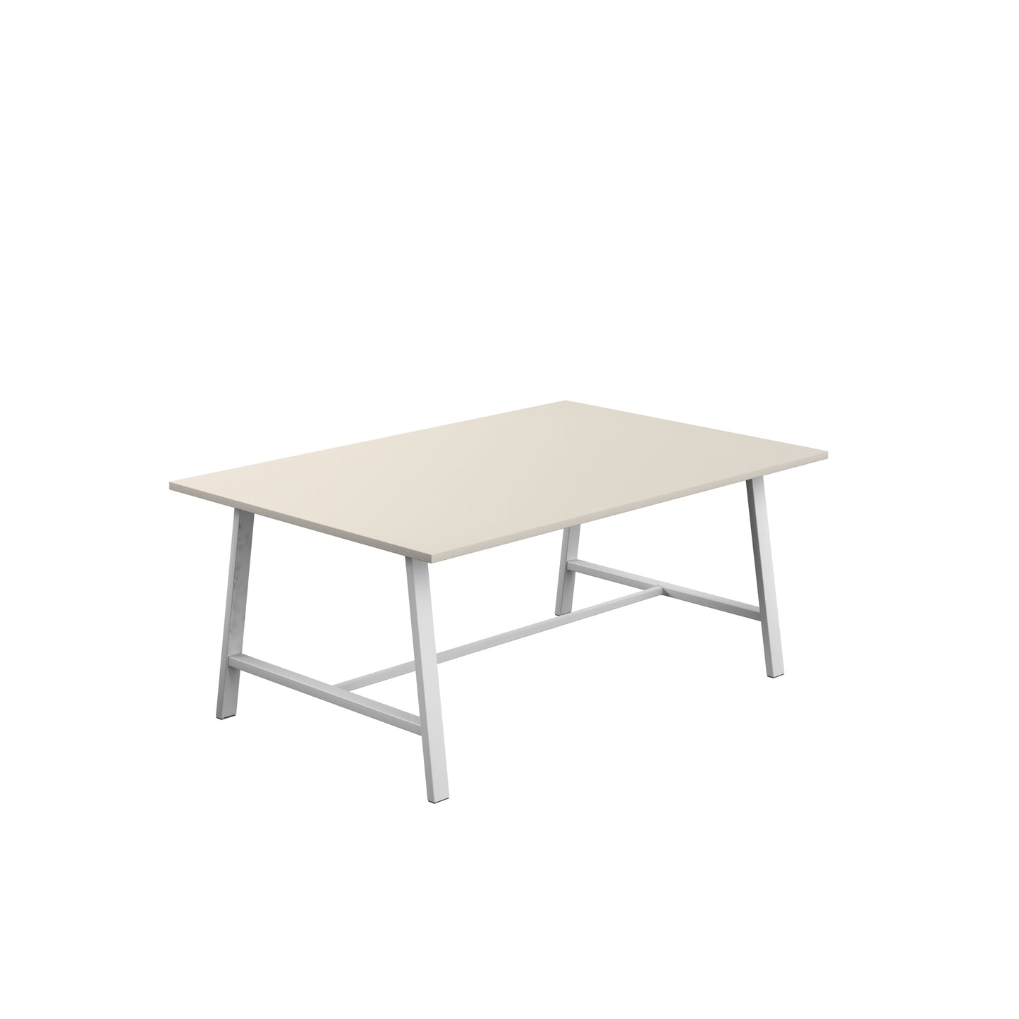 Titan Low Maker|Rectangular Table|1800x1000|Grey|White