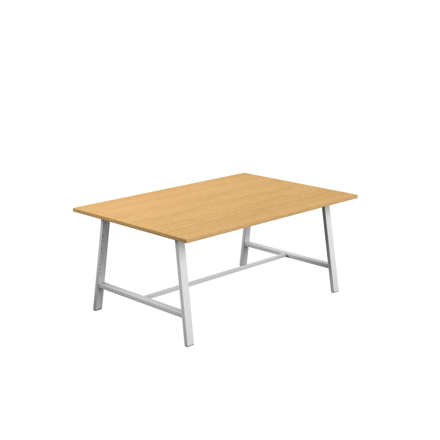 Titan Low Maker|Rectangular Table|1800x1000|Sorano Oak|White