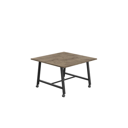 Titan Low Maker|Mobile|Rectangular Table|1200x1000|Grey Nebraska Oak|Black